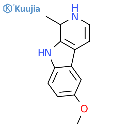 6-methoxy-1-methyl-2,9-dihydro-1H-beta-carboline structure