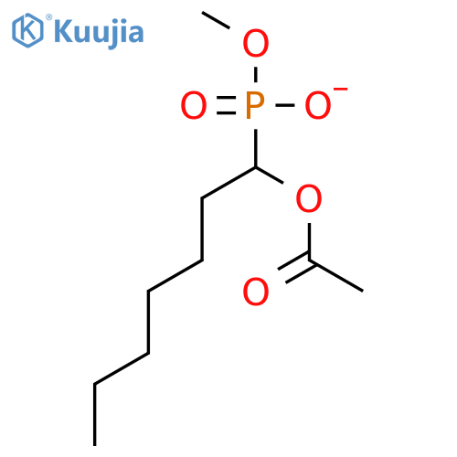 Phosphonic acid, [1-(acetyloxy)heptyl]-, monomethyl ester structure