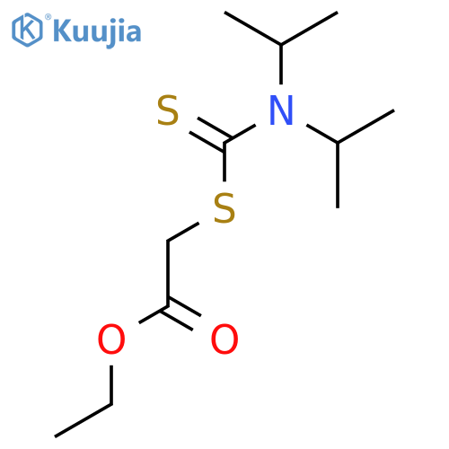 Acetic acid, [[[bis(1-methylethyl)amino]thioxomethyl]thio]-, ethyl ester structure