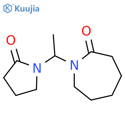 2H-Azepin-2-one, hexahydro-1-[1-(2-oxo-1-pyrrolidinyl)ethyl]- structure