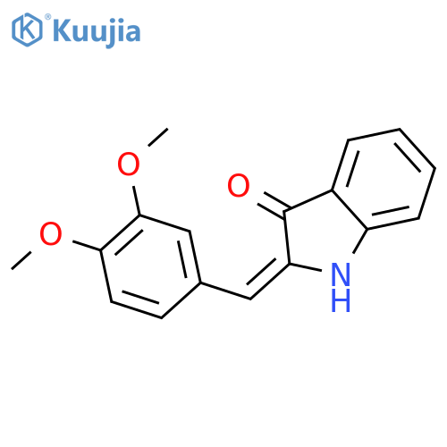 3H-Indol-3-one, 2-[(3,4-dimethoxyphenyl)methylene]-1,2-dihydro- structure