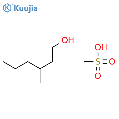 1-Hexanol, 3-methyl-, methanesulfonate, (3R)- structure