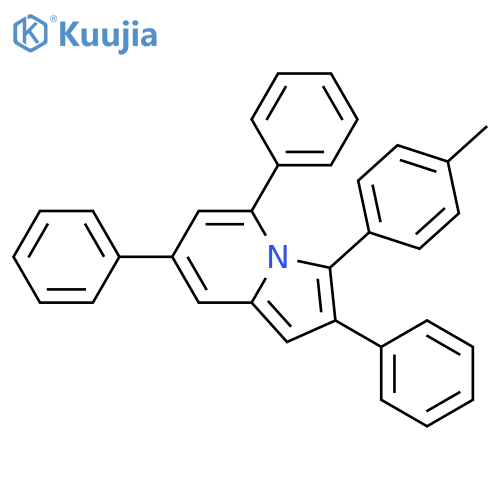 Indolizine, 3-(4-methylphenyl)-2,5,7-triphenyl- structure