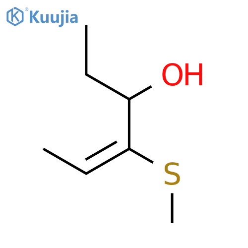 4-Hexen-3-ol, 4-(methylthio)-, (E)- structure
