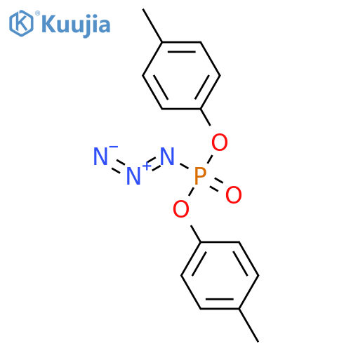 Phosphorazidic acid, bis(4-methylphenyl) ester structure