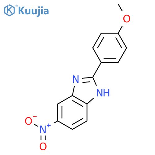 1H-Benzimidazole, 2-(4-methoxyphenyl)-5-nitro- structure