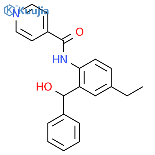 4-Pyridinecarboxamide, N-[4-ethyl-2-(hydroxyphenylmethyl)phenyl]- structure