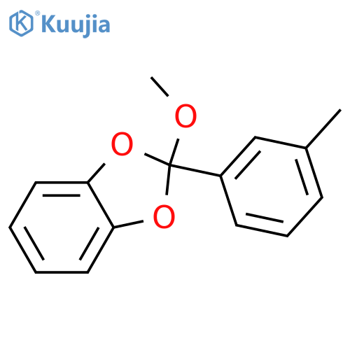1,3-Benzodioxole, 2-methoxy-2-(3-methylphenyl)- structure