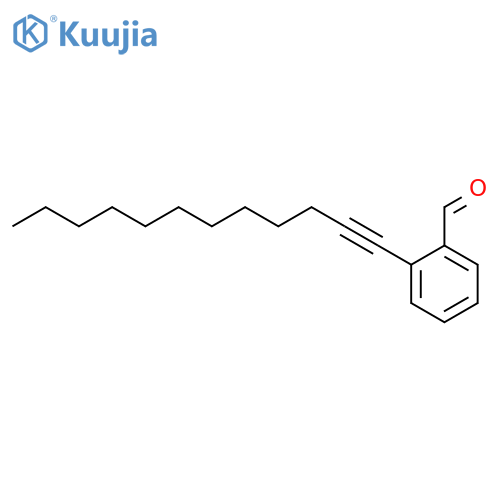 Benzaldehyde, 2-(1-dodecynyl)- structure