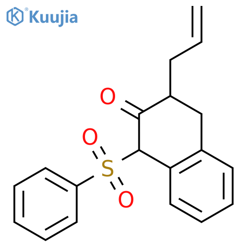 2(1H)-Naphthalenone, 3,4-dihydro-1-(phenylsulfonyl)-3-(2-propenyl)- structure