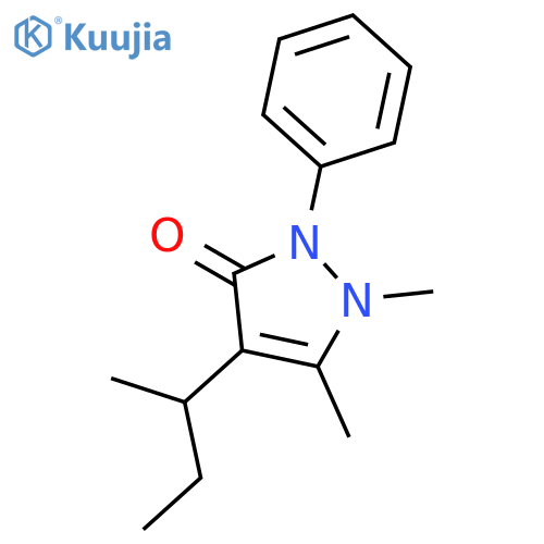 4-butan-2-yl-1,5-dimethyl-2-phenylpyrazol-3-one structure