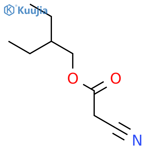 Acetic acid, 2-cyano-,2-ethylbutyl ester structure