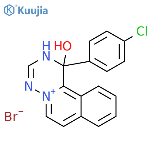 1-(4-Chlorophenyl)-1,2-dihydro-1-hydroxy-[1,2,4]triazino[6,1-a]isoquinolin-5-iumbromide structure