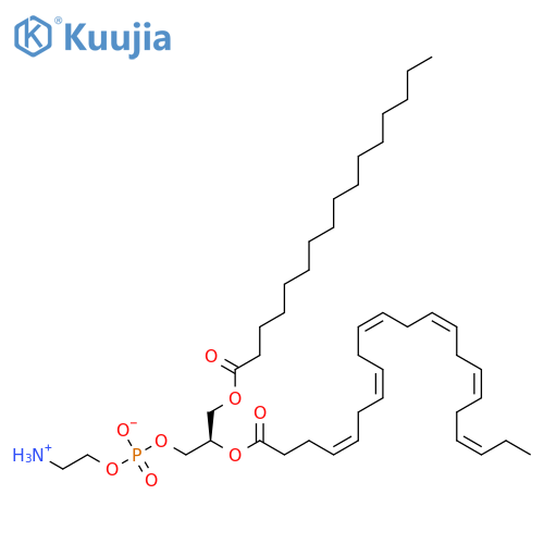 2-azaniumylethyl (2R)-2-[(4Z,7Z,10Z,13Z,16Z,19Z)-docosa-4,7,10,13,16,19-hexaenoyloxy]-3-(hexadecanoyloxy)propyl phosphate structure