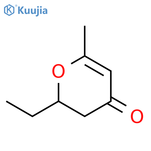 4H-Pyran-4-one, 2-ethyl-2,3-dihydro-6-methyl- structure