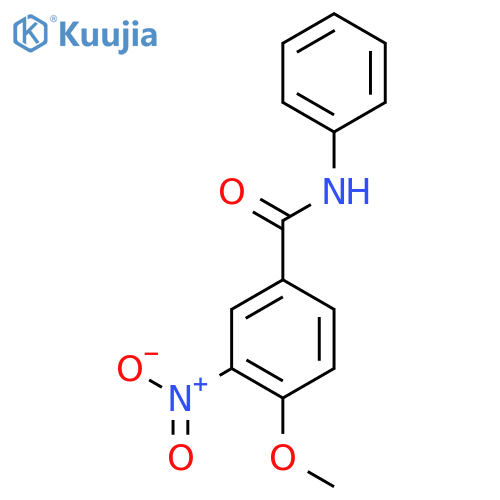 Benzamide,4-methoxy-3-nitro-N-phenyl- structure
