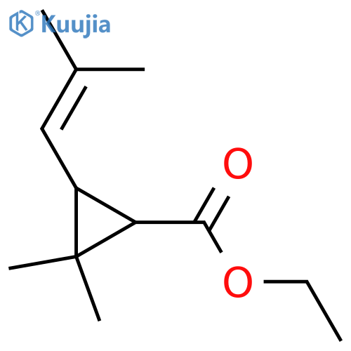 Ethyl chrysanthemate structure