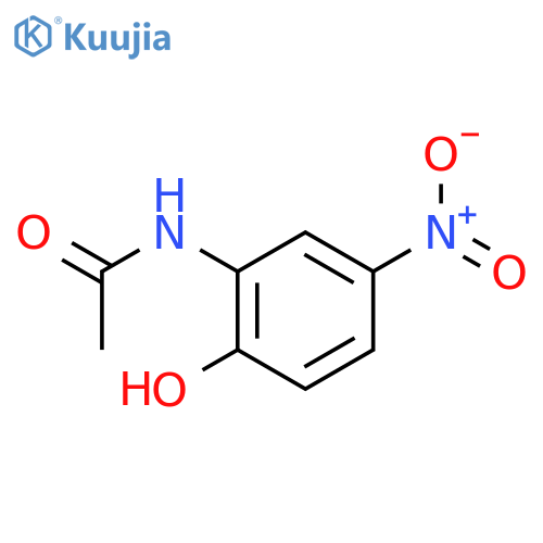 N-(2-Hydroxy-5-nitrophenyl)acetamide structure