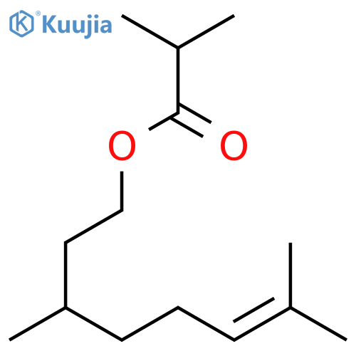 CITRONELLYL ISOBUTYRATE structure