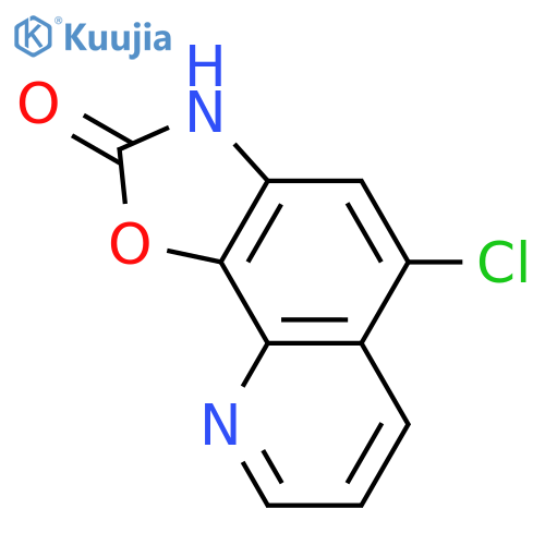 Oxazolo[4,5-h]quinolin-2(3H)-one, 5-chloro- structure