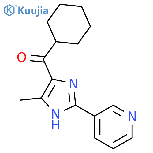 Methanone, cyclohexyl[5-methyl-2-(3-pyridinyl)-1H-imidazol-4-yl]- structure