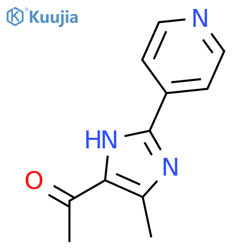 Ethanone, 1-[5-methyl-2-(4-pyridinyl)-1H-imidazol-4-yl]- structure