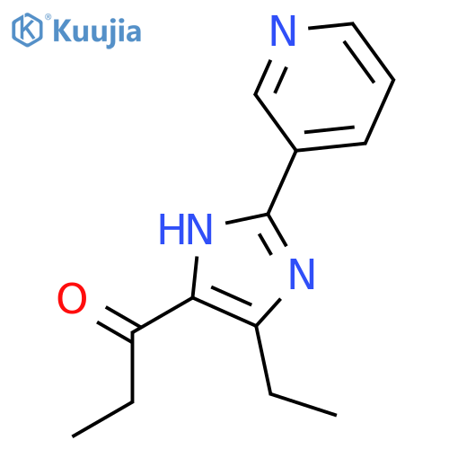 1-Propanone, 1-[5-ethyl-2-(3-pyridinyl)-1H-imidazol-4-yl]- structure