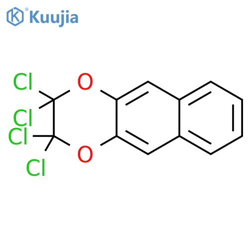 Naphtho[2,3-b]-1,4-dioxin, 2,2,3,3-tetrachloro-2,3-dihydro- structure