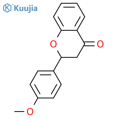 4H-1-Benzopyran-4-one,2,3-dihydro-2-(4-methoxyphenyl)- structure