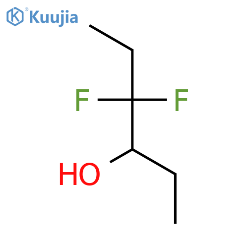 3-Hexanol, 4,4-difluoro- structure