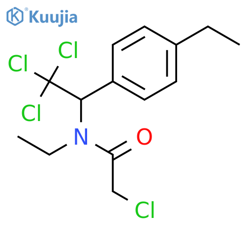 Acetamide, 2-chloro-N-ethyl-N-[2,2,2-trichloro-1-(4-ethylphenyl)ethyl]- structure