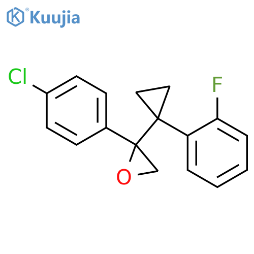 Oxirane, 2-(4-chlorophenyl)-2-[1-(2-fluorophenyl)cyclopropyl]- structure