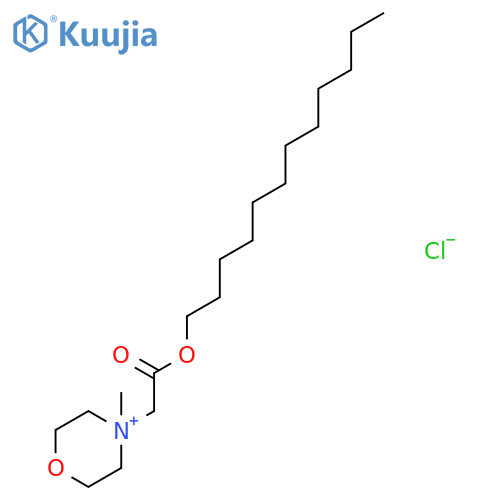 Morpholinium, 4-[2-(dodecyloxy)-2-oxoethyl]-4-methyl-, chloride structure