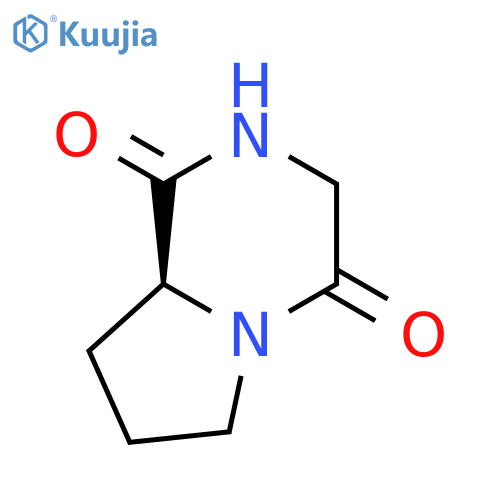 Pyrrolo[1,2-a]pyrazine-1,4-dione-4-17O,hexahydro-, (S)- (9CI) structure