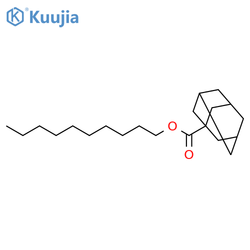 Tricyclo[3.3.1.13,7]decane-1-carboxylic acid, decyl ester structure
