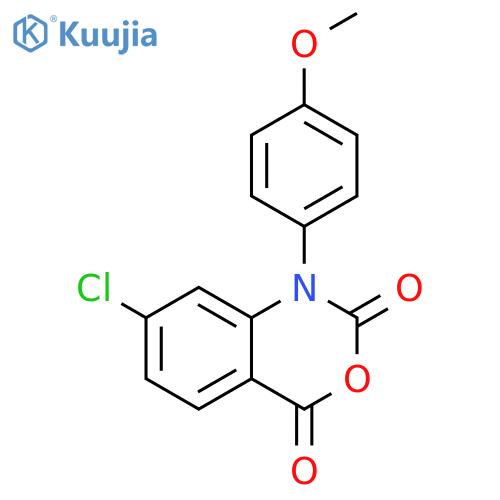 2H-3,1-Benzoxazine-2,4(1H)-dione, 7-chloro-1-(4-methoxyphenyl)- structure