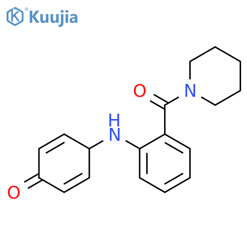 Piperidine, 1-[2-[(4-oxo-2,5-cyclohexadien-1-yl)amino]benzoyl]- structure