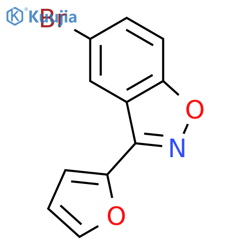 1,2-Benzisoxazole, 5-bromo-3-(2-furanyl)- structure