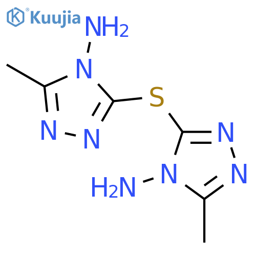 4H-1,2,4-Triazol-4-amine, 3,3'-thiobis[5-methyl- structure
