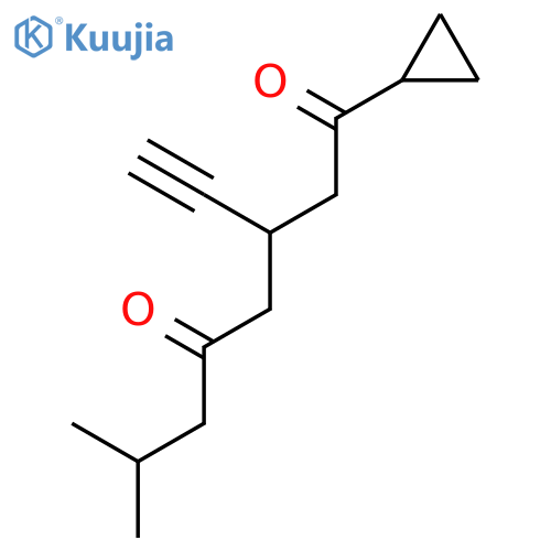 1,5-Octanedione, 1-cyclopropyl-3-ethynyl-7-methyl- structure
