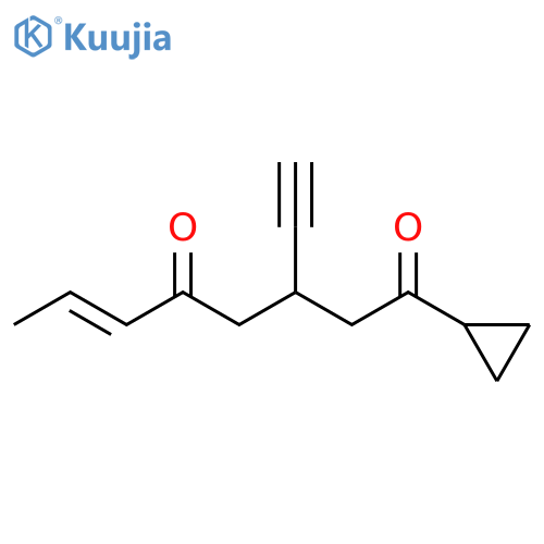 6-Octene-1,5-dione, 1-cyclopropyl-3-ethynyl- structure