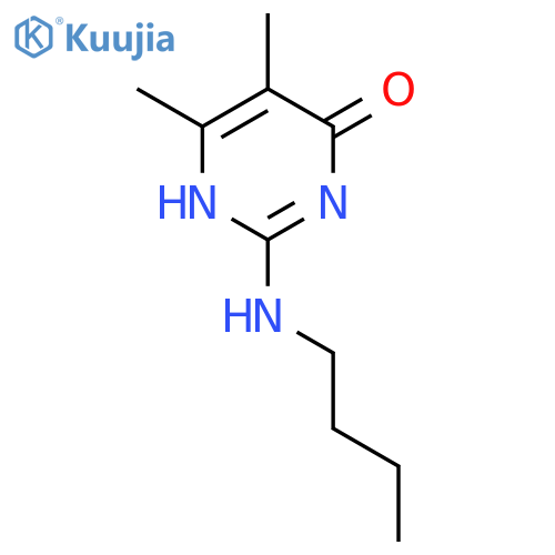 4(1H)-Pyrimidinone, 2-(butylamino)-5,6-dimethyl- structure