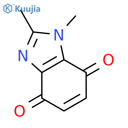 1H-Benzimidazole-4,7-dione,1,2-dimethyl- structure