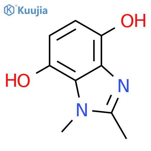 1H-Benzimidazole-4,7-diol,1,2-dimethyl- structure