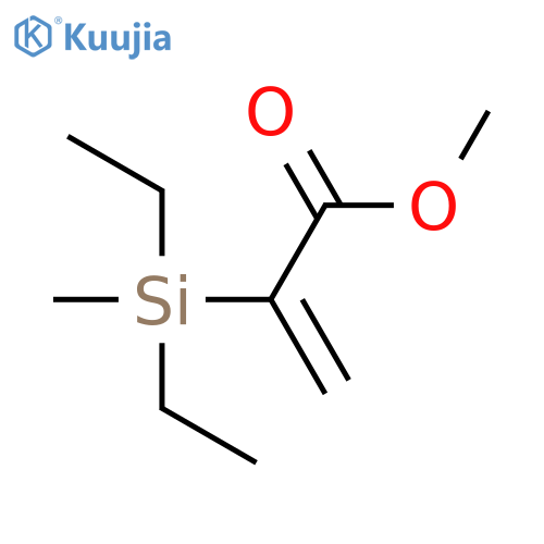 2-Propenoic acid, 2-(diethylmethylsilyl)-, methyl ester structure