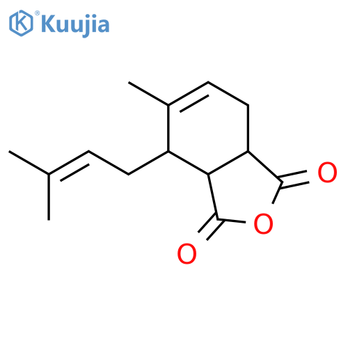 5-methyl-4-(3-methylbut-2-enyl)-3a,4,7,7a-tetrahydroisobenzofuran-1,3-dione structure
