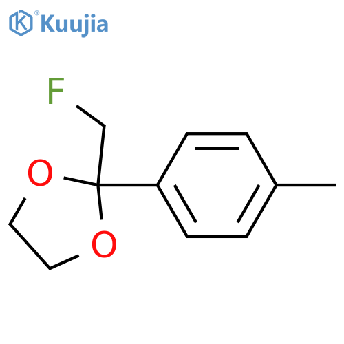 1,3-Dioxolan-4-yl, 2-(fluoromethyl)-2-(4-methylphenyl)- structure