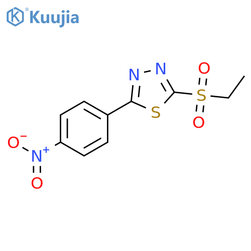 1,3,4-Thiadiazole, 2-(ethylsulfonyl)-5-(4-nitrophenyl)- structure