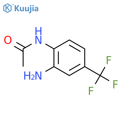 N-2-amino-4-(trifluoromethyl)phenylacetamide structure