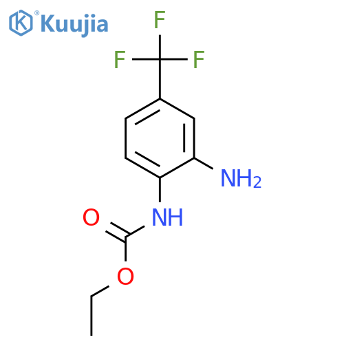 Carbamic acid, [2-amino-4-(trifluoromethyl)phenyl]-, ethyl ester structure